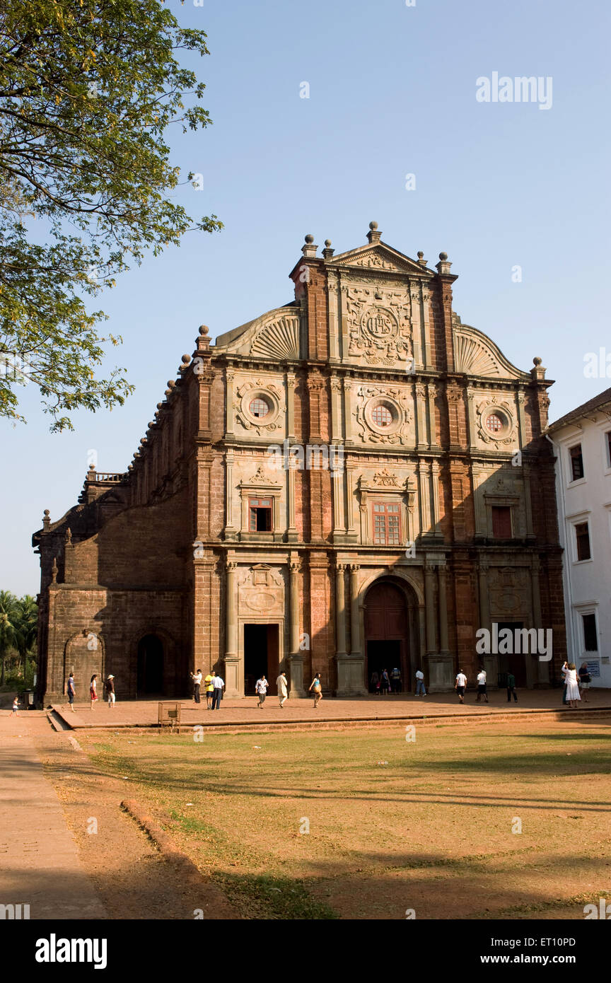 Basilica of bom jesus at velha ; Goa ; India Stock Photo
