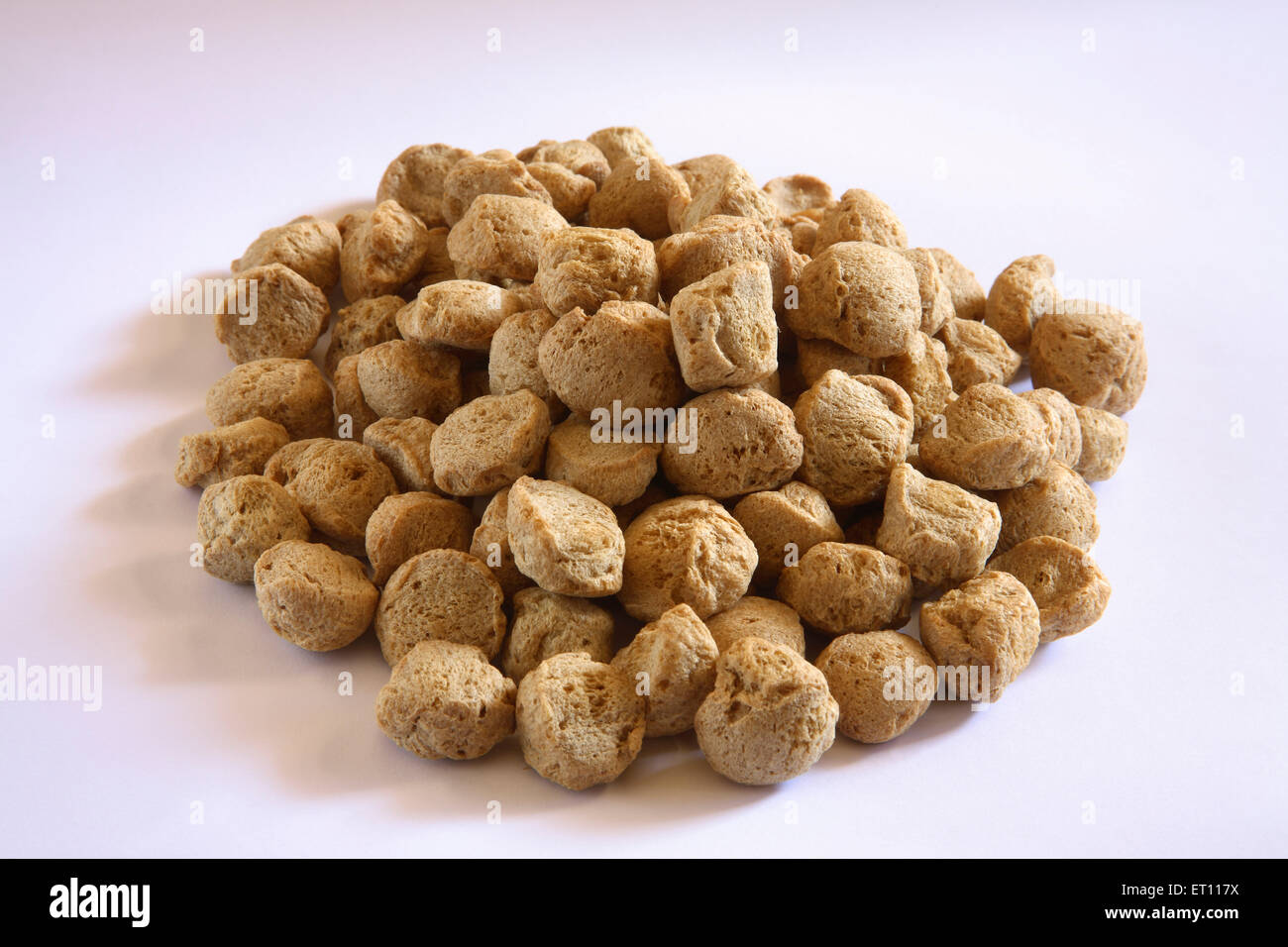 soybean, soy bean, Glycine max, soja bean, soya bean, soyabean, white background Stock Photo