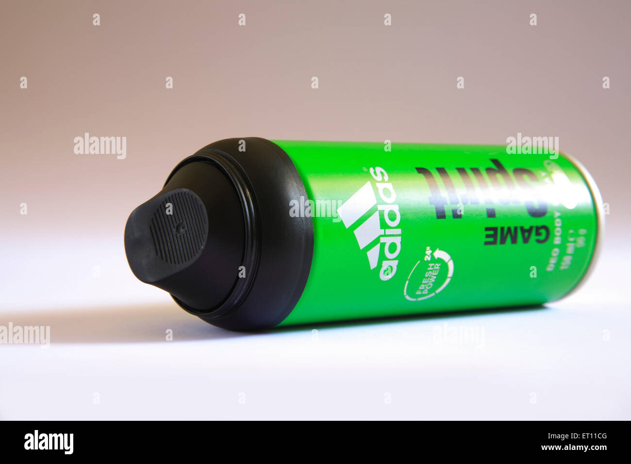 Fragrance perfume game spirit deodorant body spray on white background