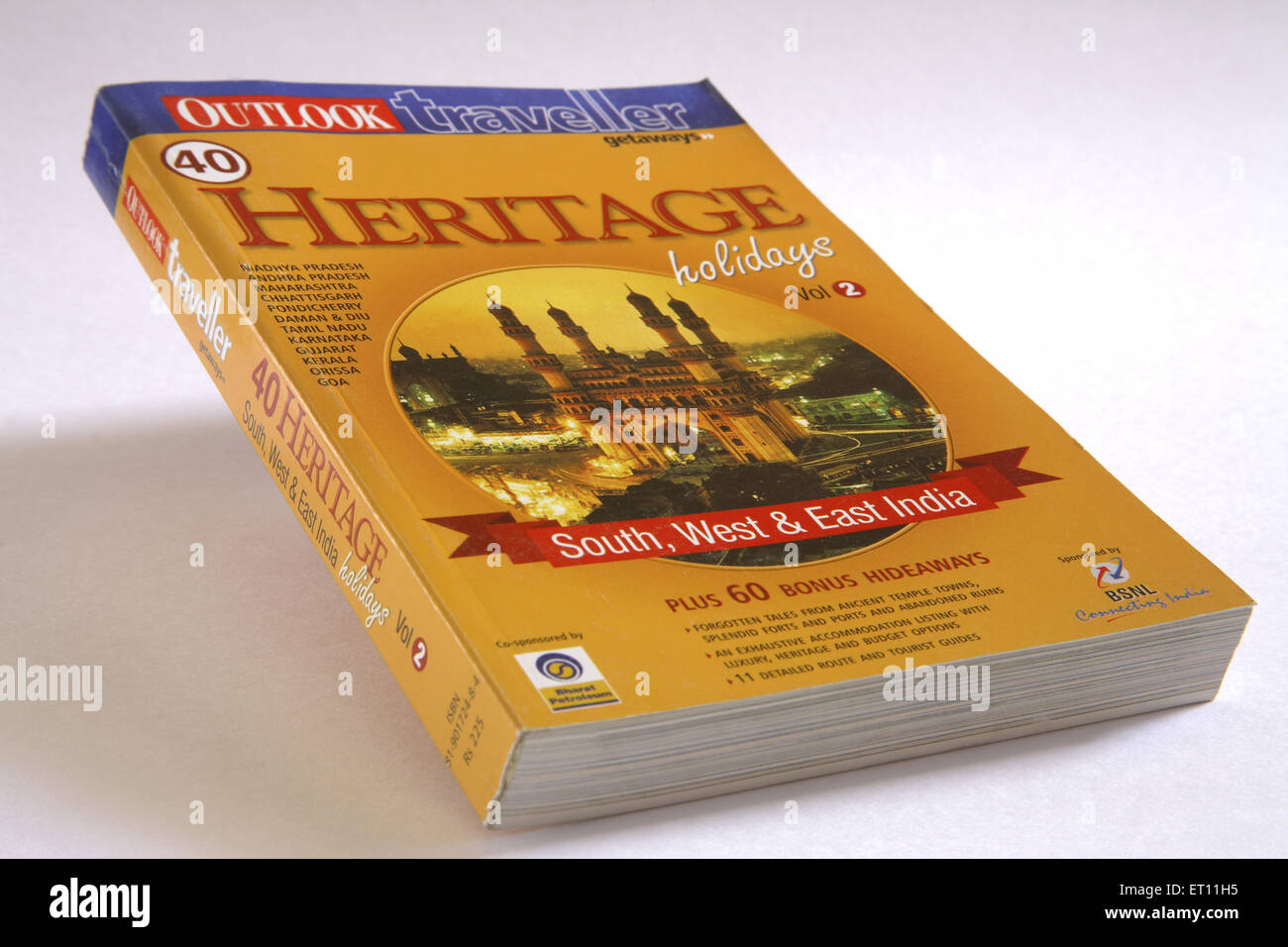 Traveller's book about Indian heritage places ; India Stock Photo