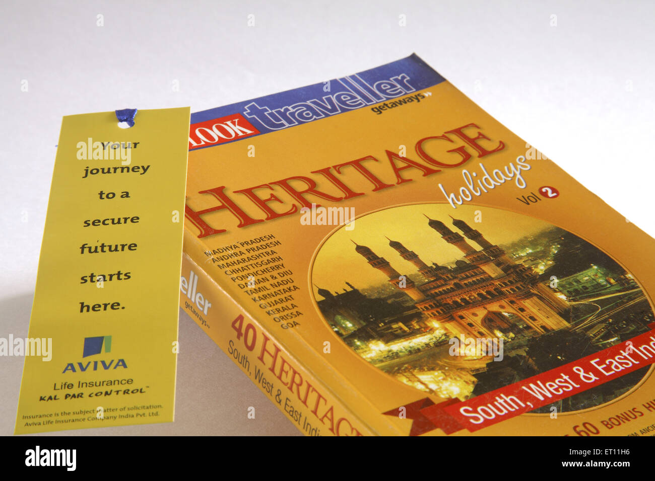 Traveller's book about Indian heritage places ; India Stock Photo