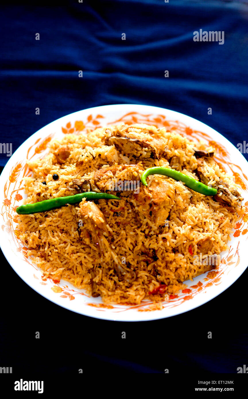 Chicken biryani plate hi-res stock photography and images - Alamy