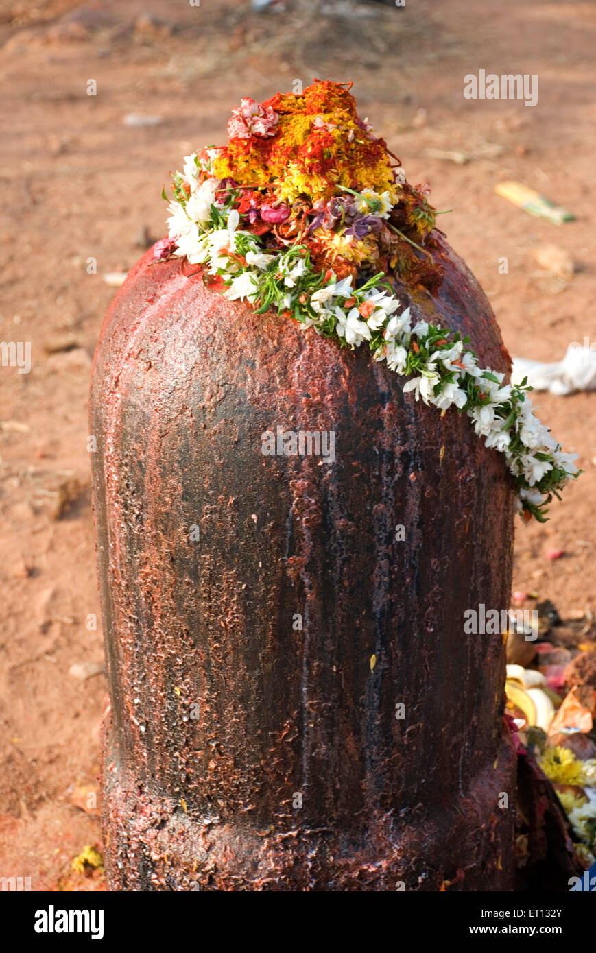 Mahashivaratri festival; Keesaragutta temple; Hyderabad; Andhra Pradesh; Telengana; India; shiv ling, shivling, shiva ling, shivaling, shiv linga Stock Photo