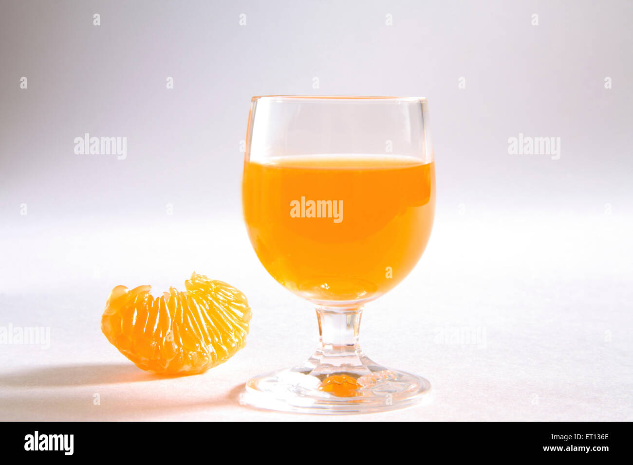 Fruit drink ; santara ; orange juice ; India Stock Photo