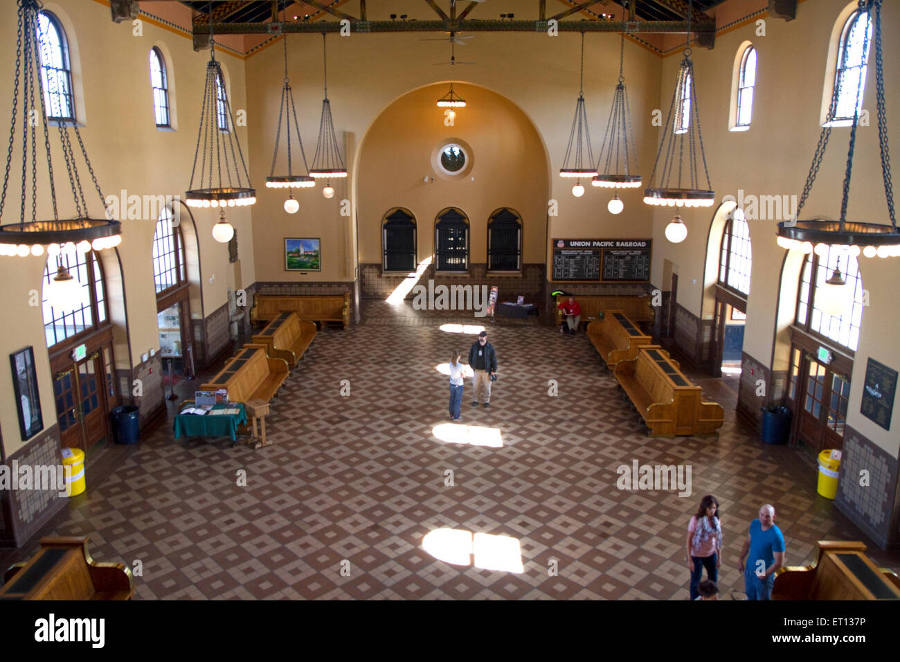 Interior of the Boise Depot located in Boise, Idaho, USA Stock Photo