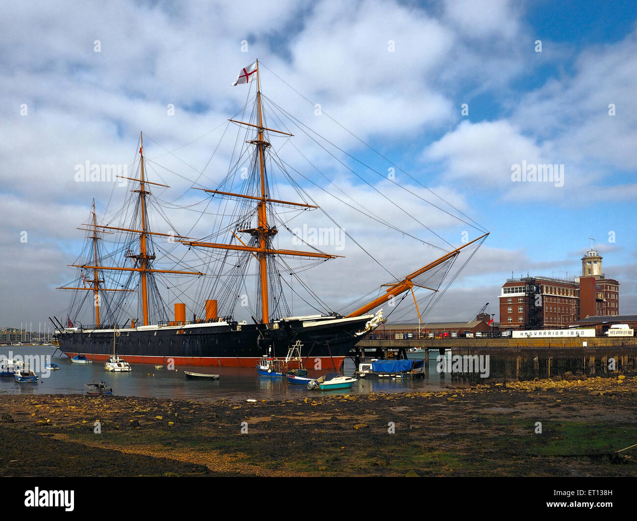 The Warrior steel hulled warship in Portsmouth Stock Photo