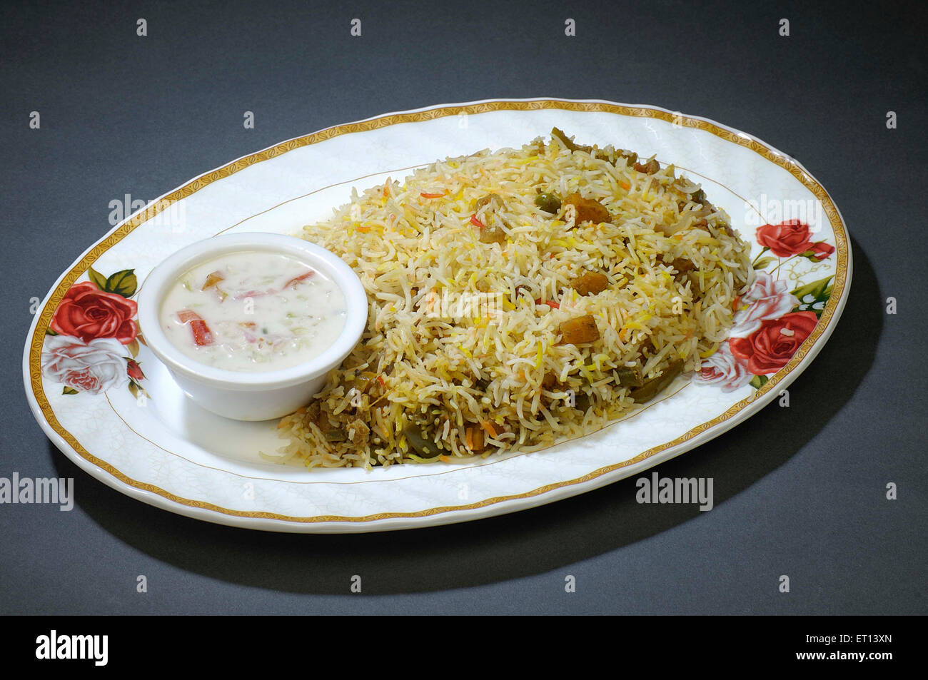 Vegetable Biryani India Stock Photo