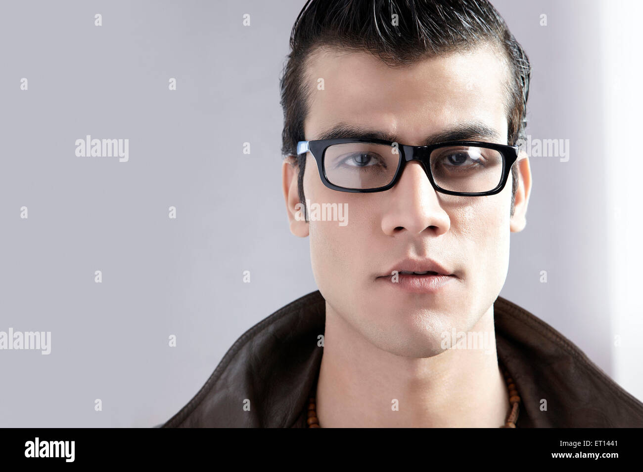 Man Wearing Spectacle India Asia MR#790E Stock Photo