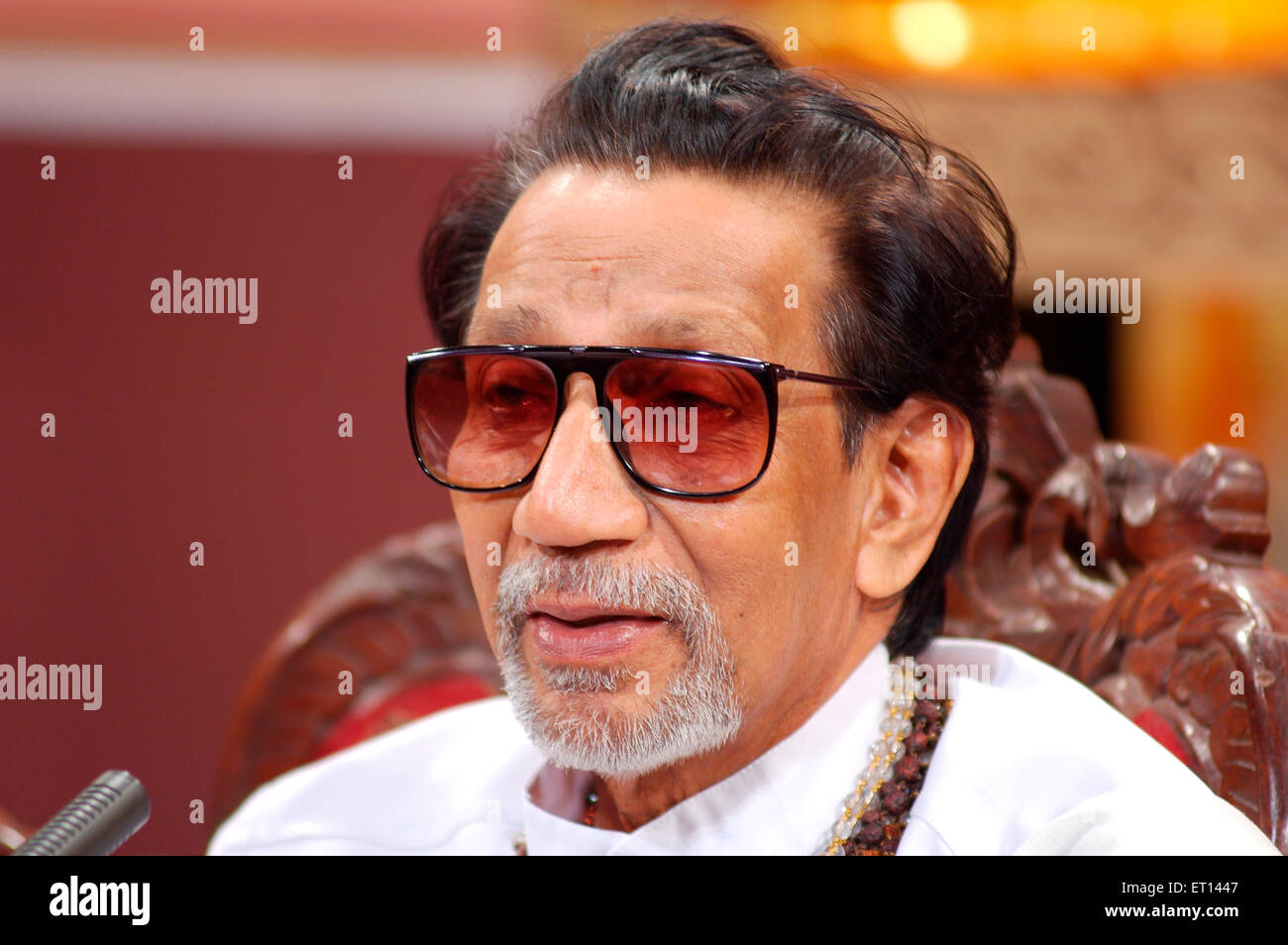 Bal Thackeray, Indian politician, Bal Keshav Thackeray, Founder, Shiv Sena, leader, Maharashtra, India, Asia Stock Photo