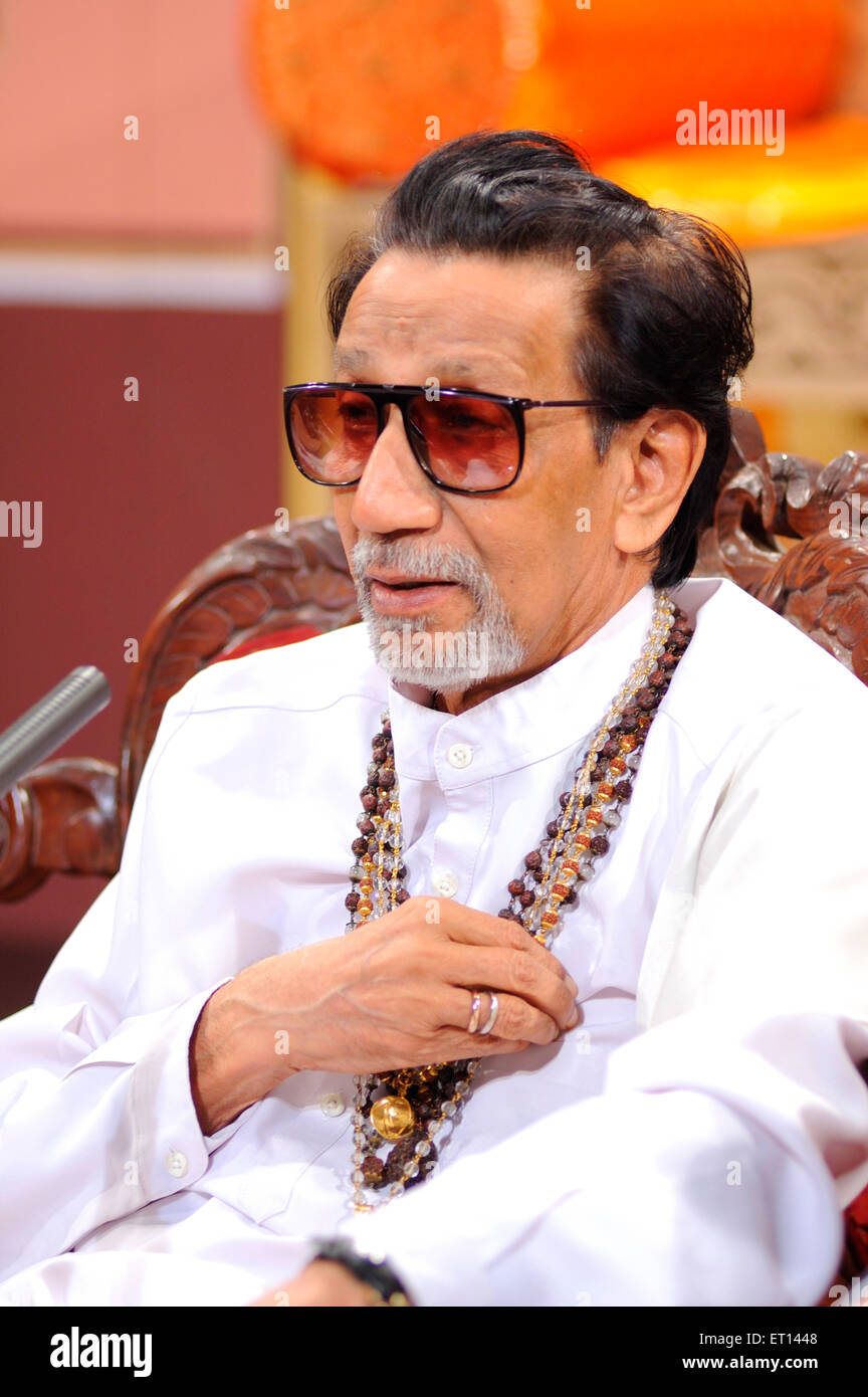 Bal Thackeray, Indian politician, Bal Keshav Thackeray, Founder, Shiv Sena, leader, Maharashtra, India, Asia Stock Photo