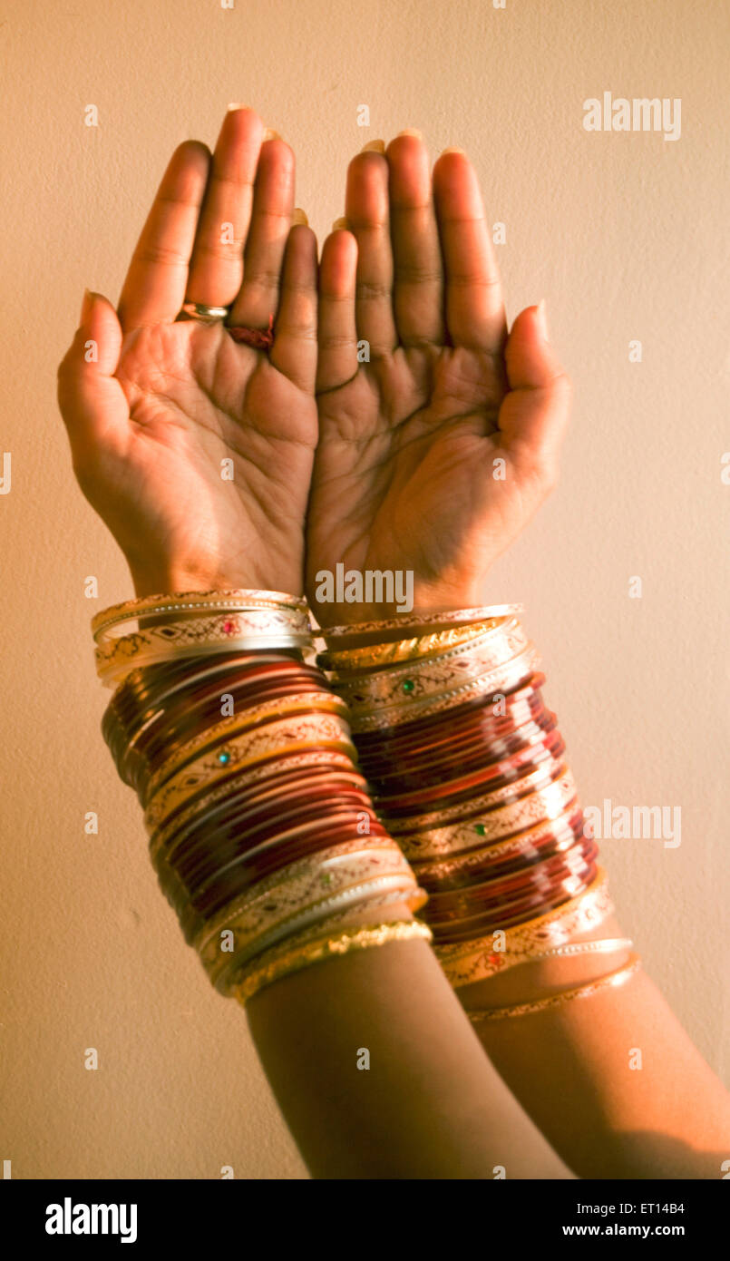 beautiful hands with bangles