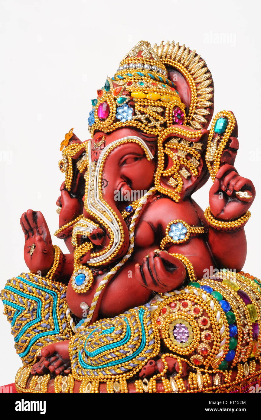 Clay statue of lord ganesh Stock Photo Alamy