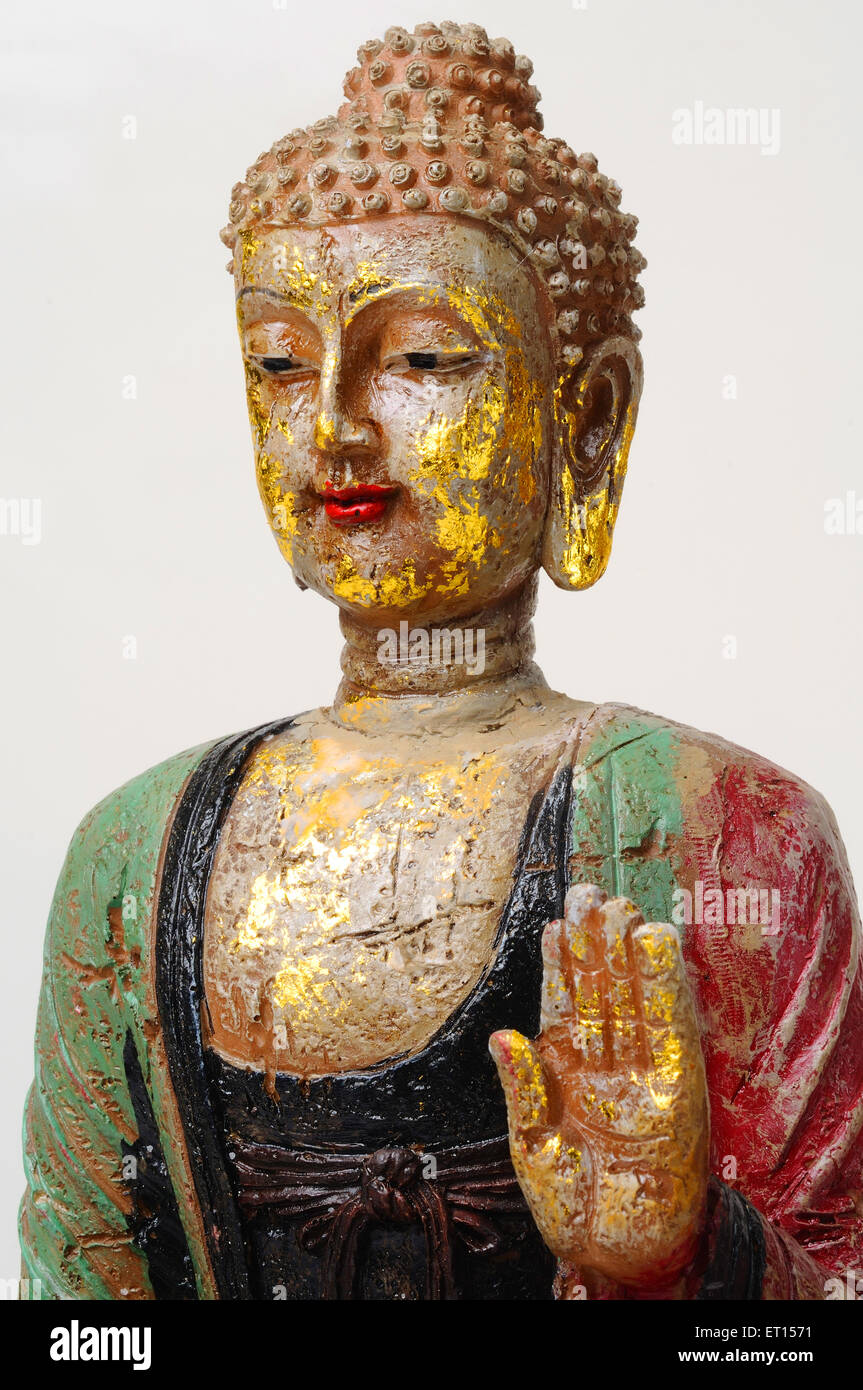 Fibre statue of lord buddha Stock Photo Alamy