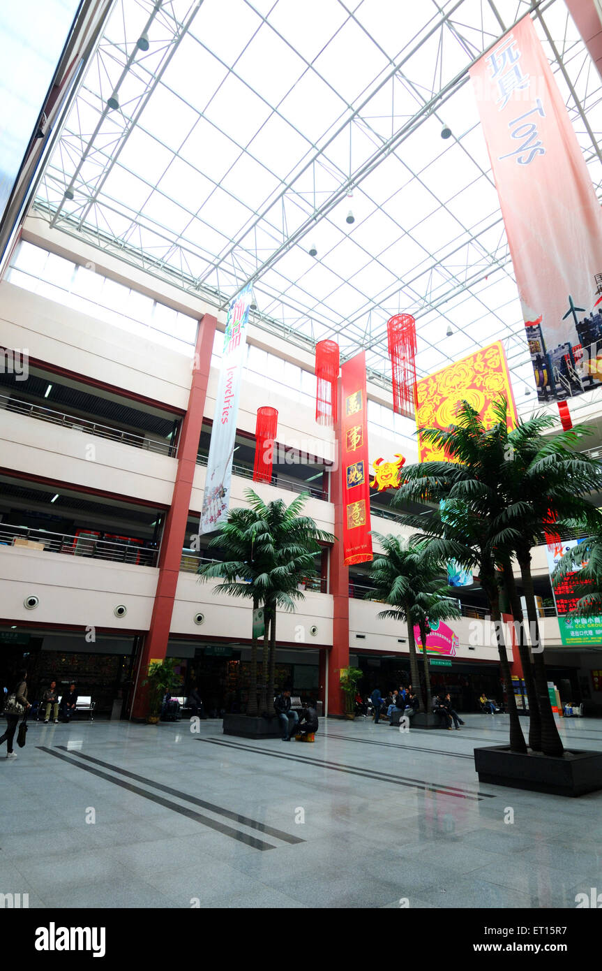 Interior of market of district international trade city ; Yiwu ; China