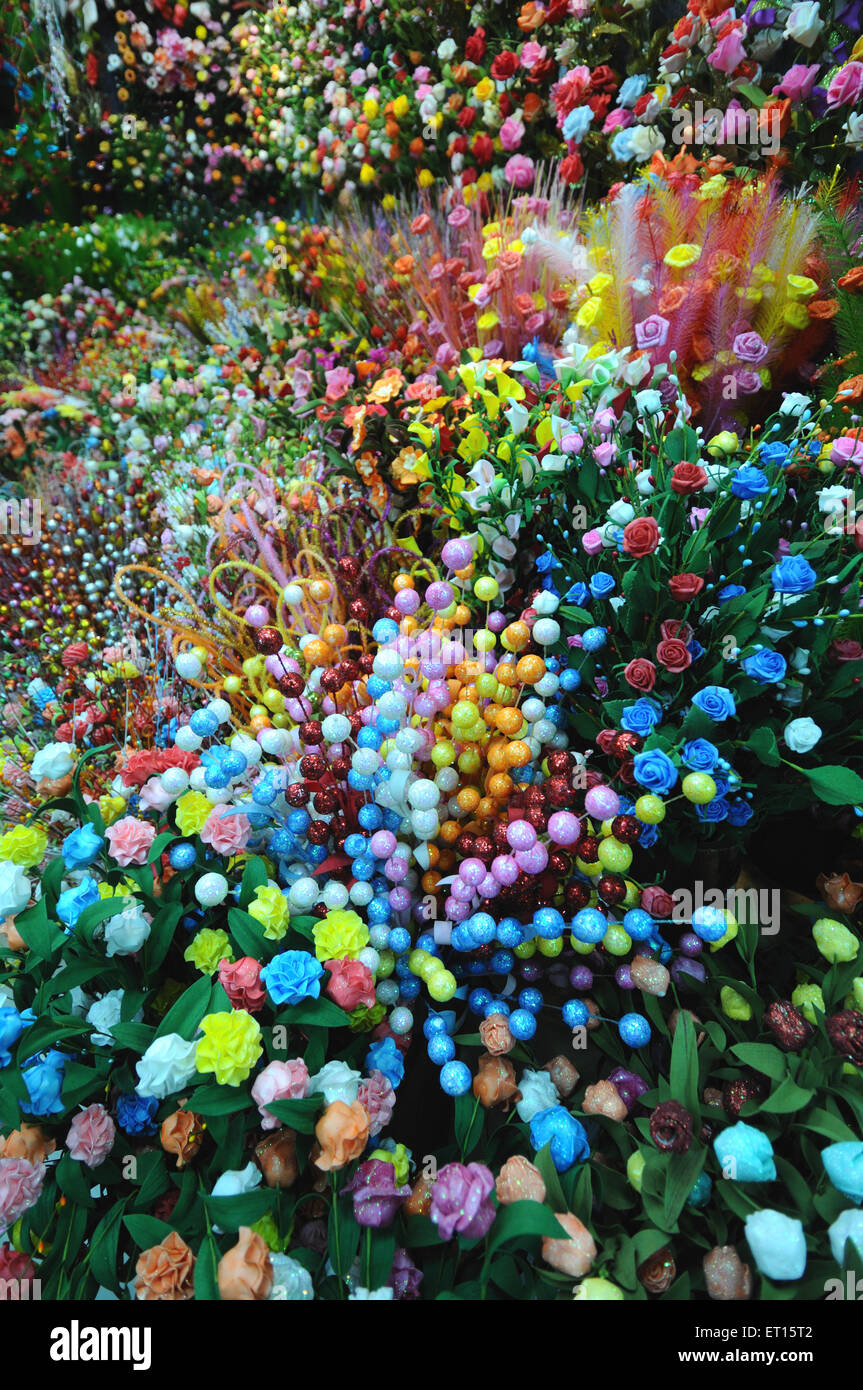 Artificial flowers Chinese shop, Yiwu, Jinhua, Zhejiang, China, Chinese Stock Photo