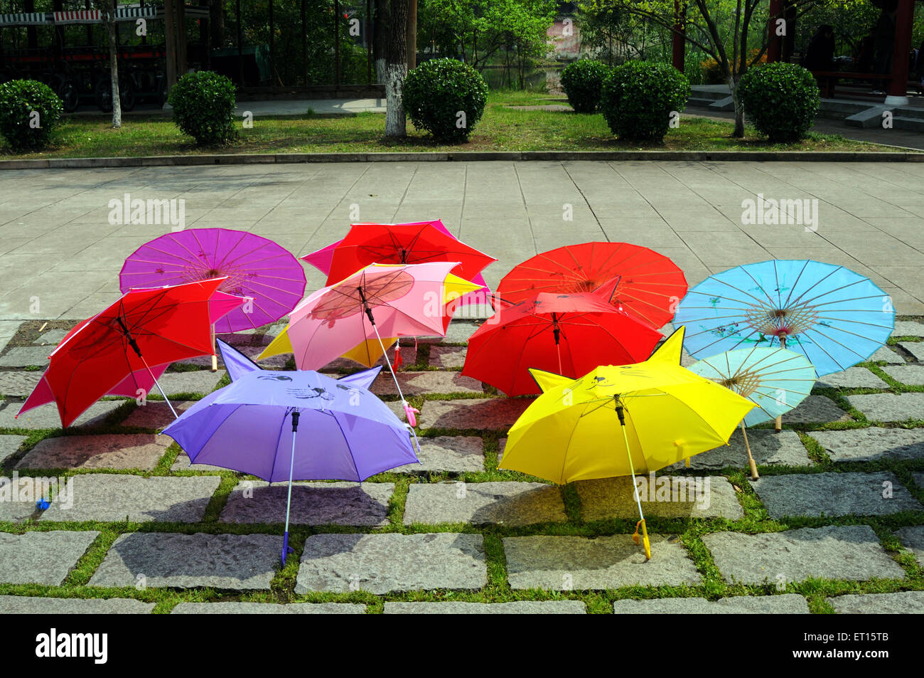 Chinese Umbrellas Stock Photos & Chinese Umbrellas Stock Images Alamy