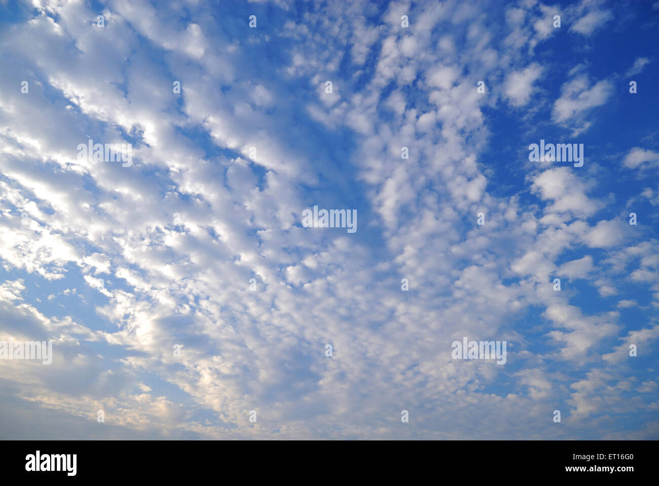 View of early morning clouds ; India Stock Photo