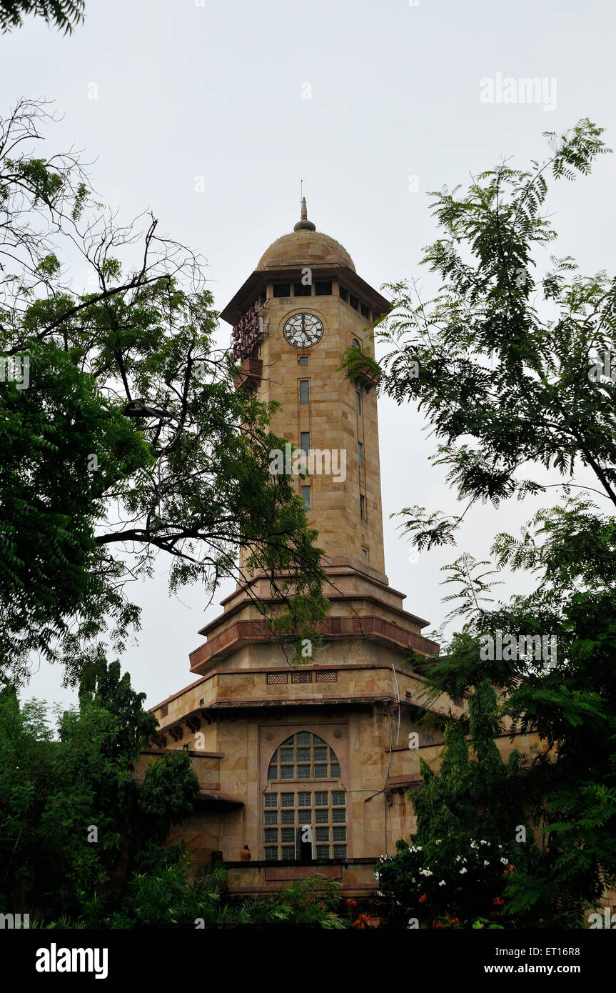 Clock Tower of Gujarat University Ahmedabad Gujarat India Asia Stock
