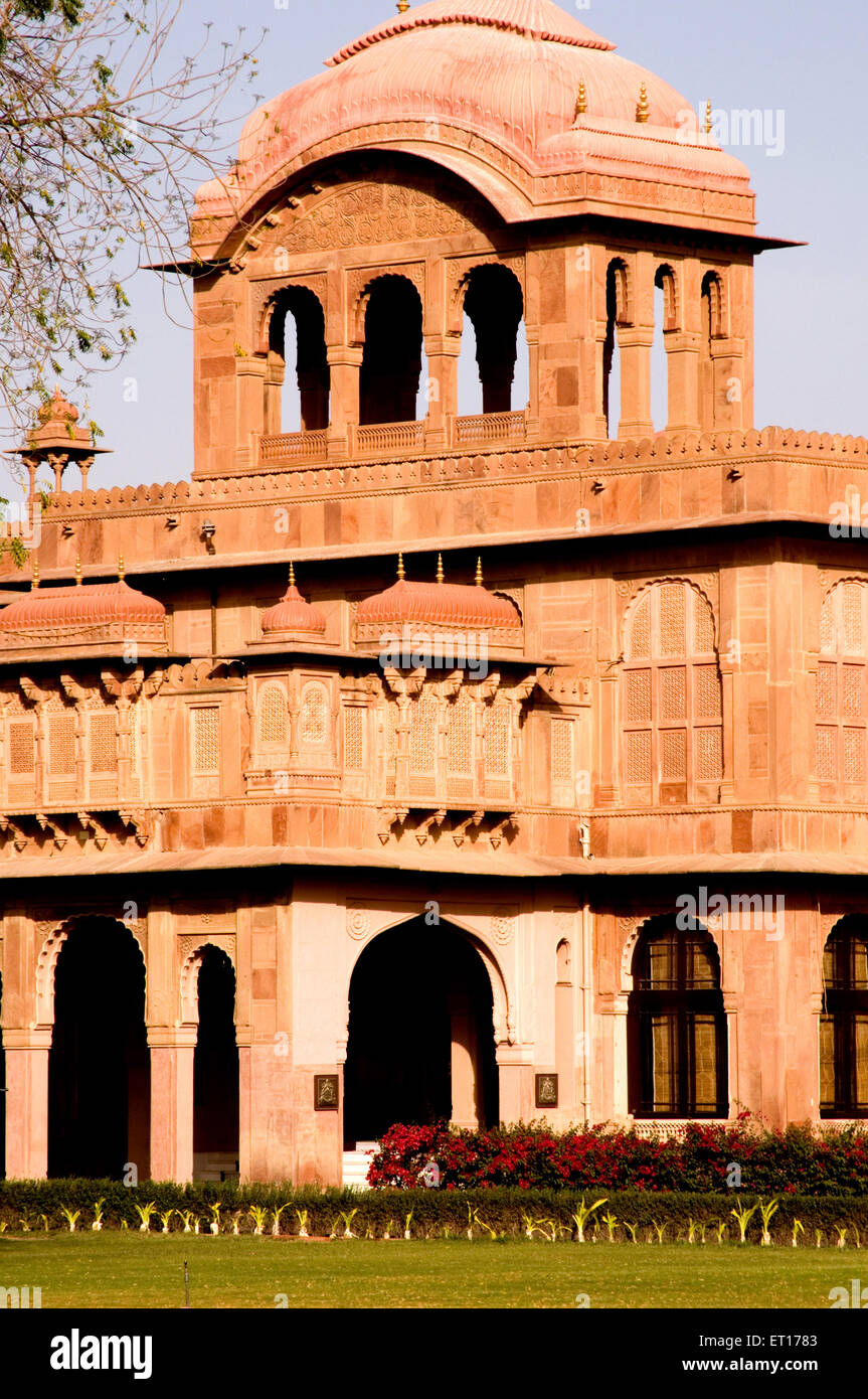 Lalgarh Palace, heritage hotel ; Bikaner ; Rajasthan ; India Stock Photo