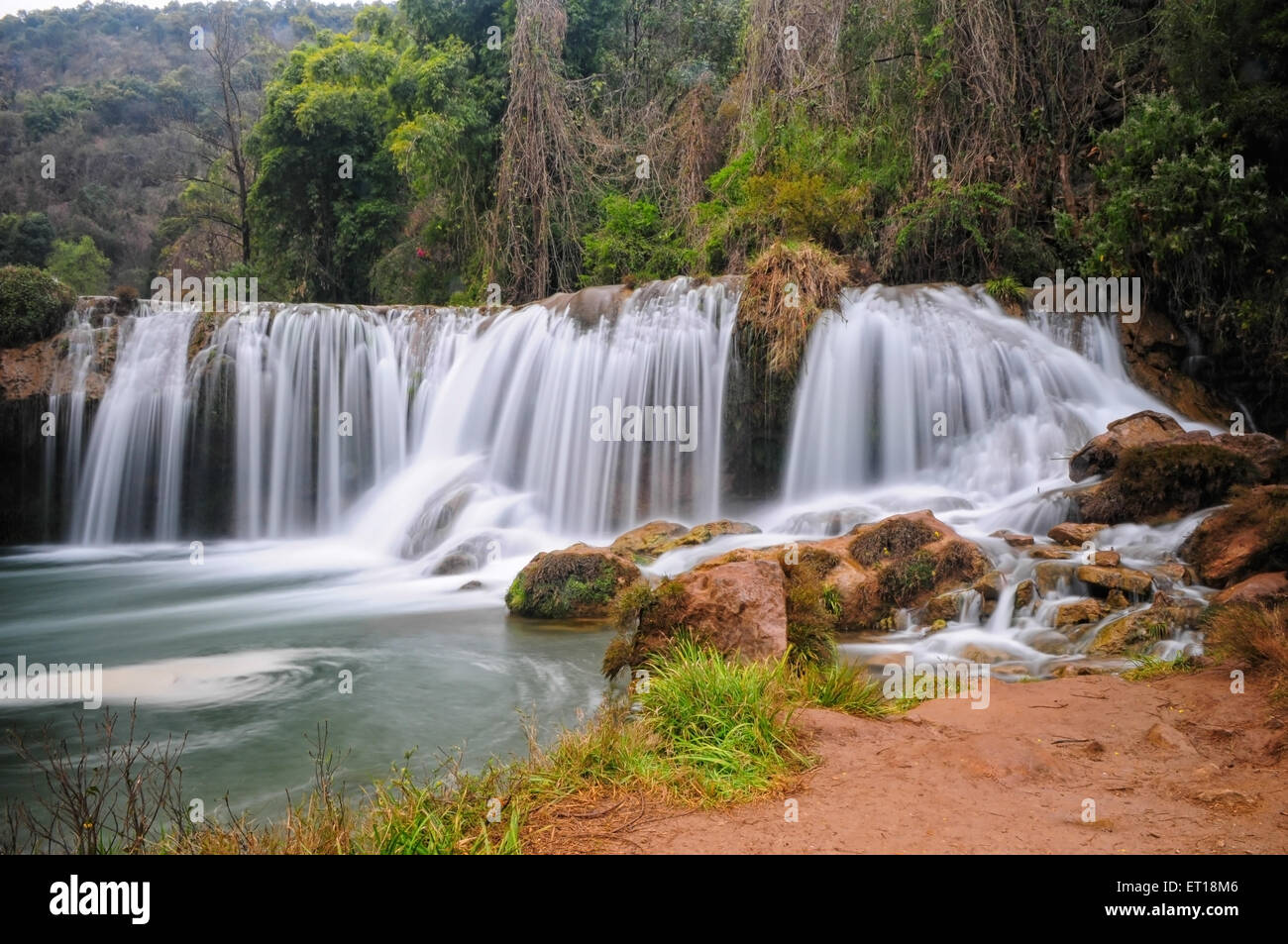 Jiulong waterfall in Luoping, China Stock Photo