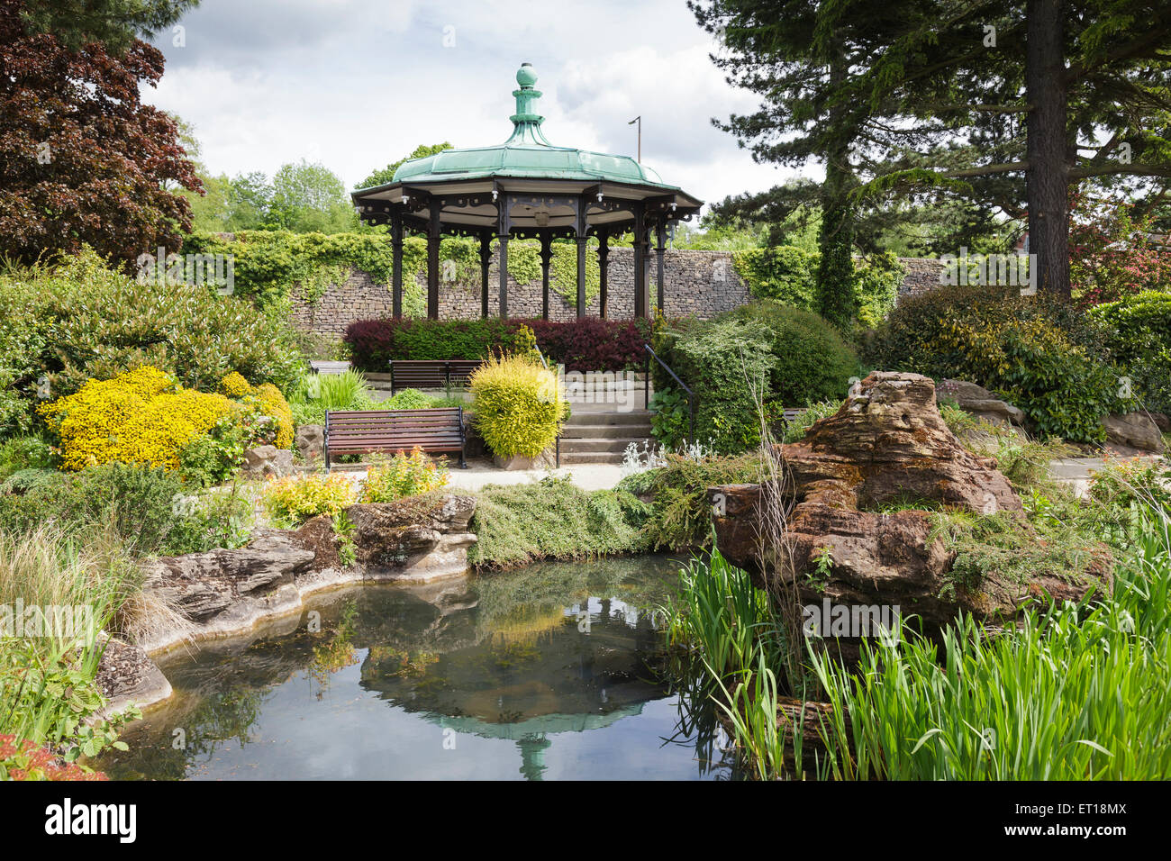 River Gardens, Belper, Derbyshire, England Stock Photo