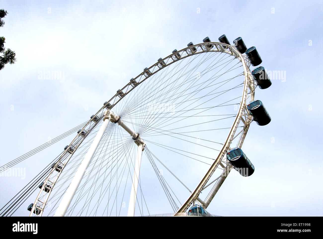 Flyer world largest giant observation wheel ; Singapore Stock Photo