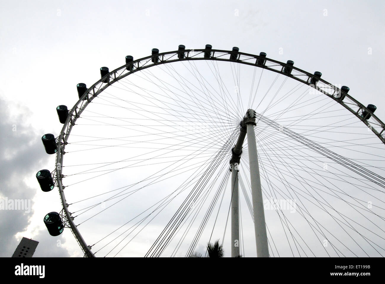 Flyer world largest giant observation wheel ; Singapore Stock Photo