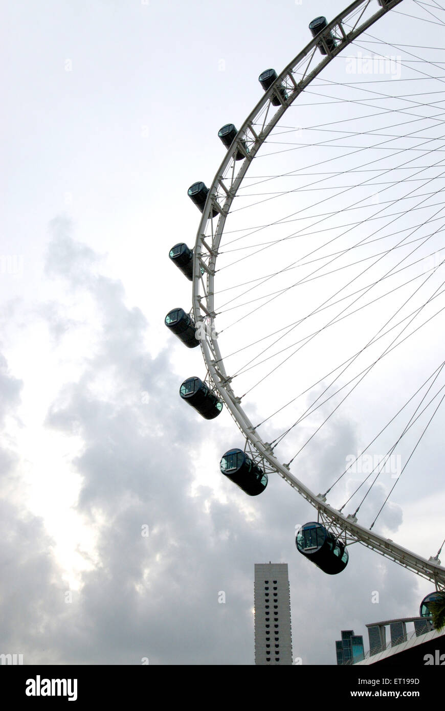 Flyer world largest giant observation wheel ; Singapore Stock Photo