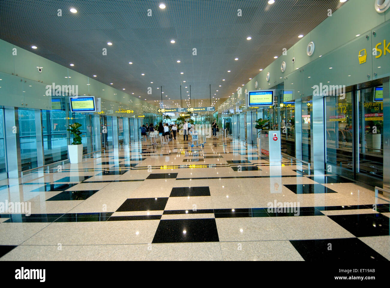 Singapore Changi Airport interior, Changi Airport interior, Singapore, Asia Stock Photo