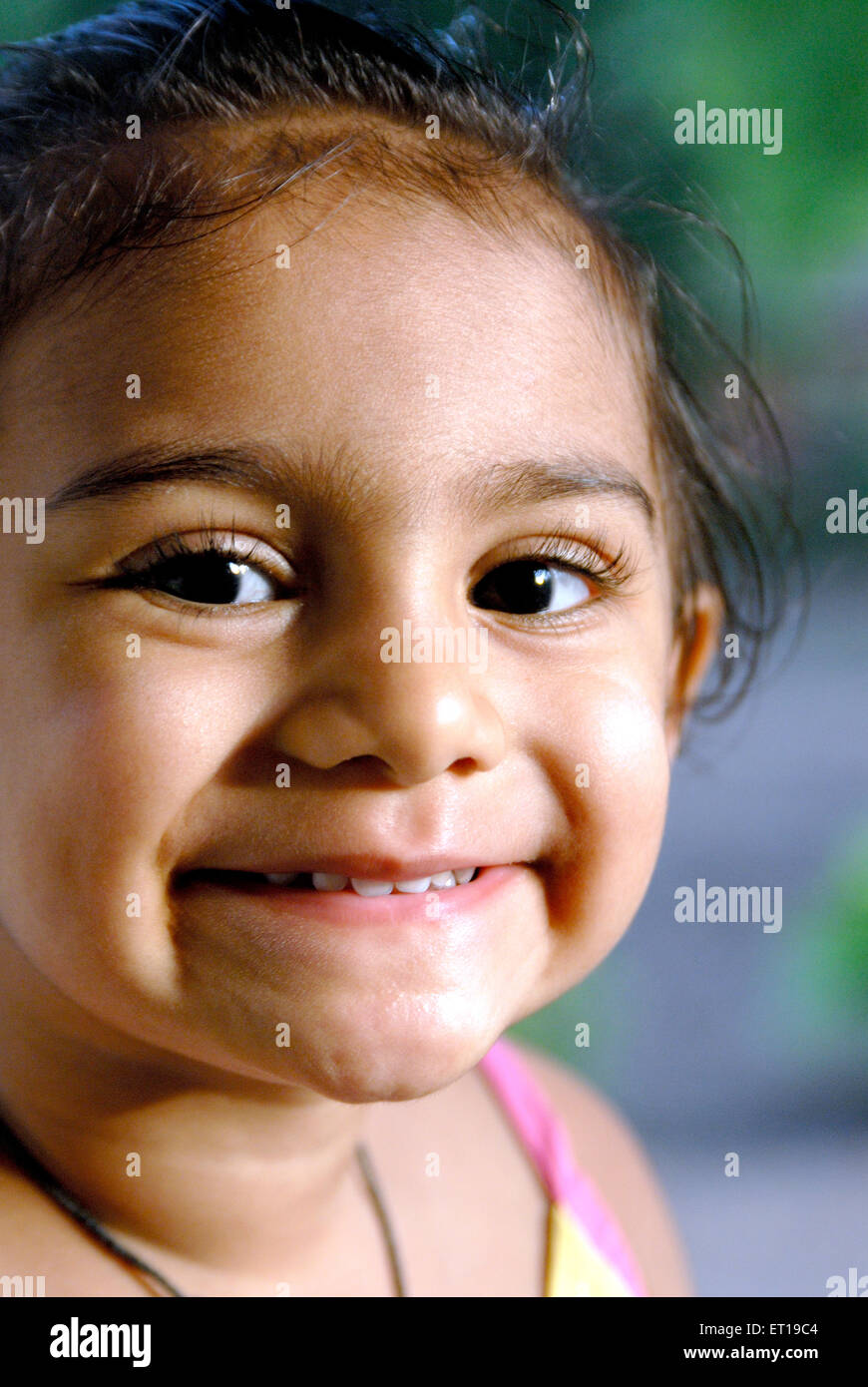 Indian baby girl smiling camera hi-res stock photography and images - Alamy