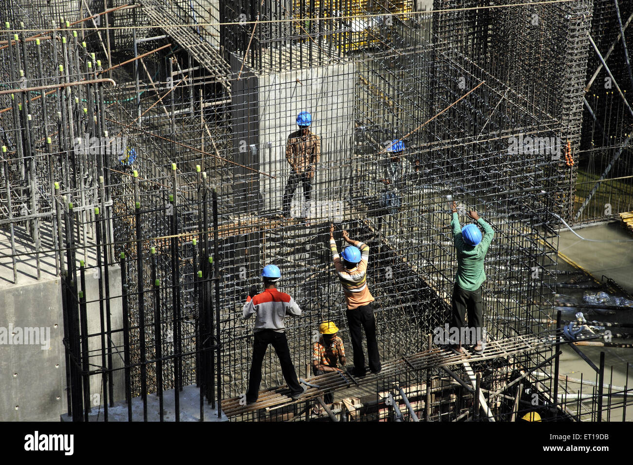 Construction workers on site