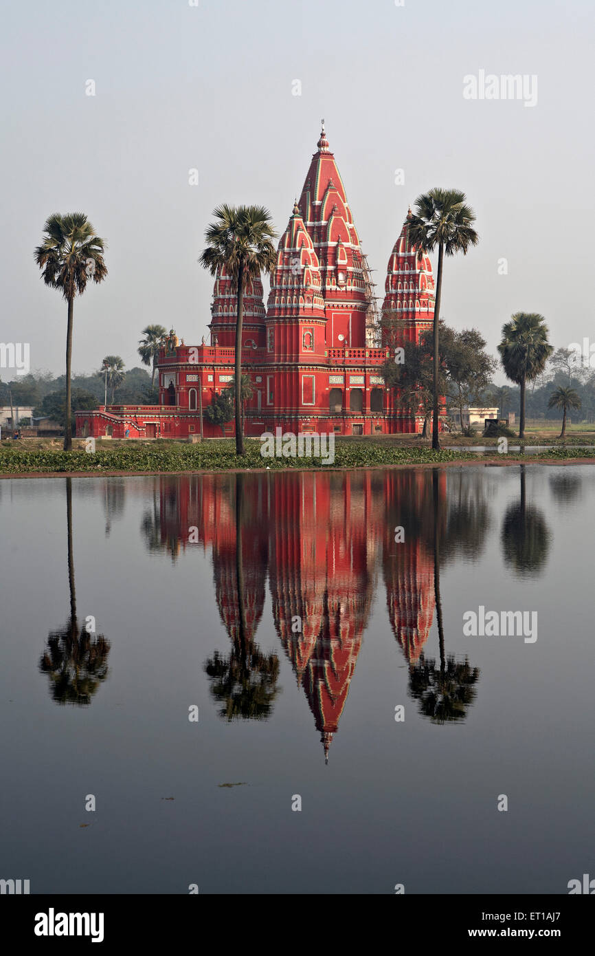 Temple built in the style of Darbhanga Madhubani Bihar India Asia Stock Photo