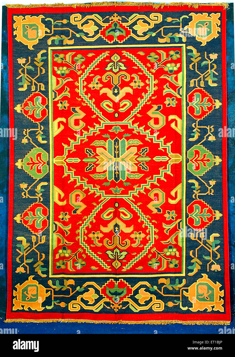 cotton carpet ; Jodhpur ; Rajasthan ; India Stock Photo