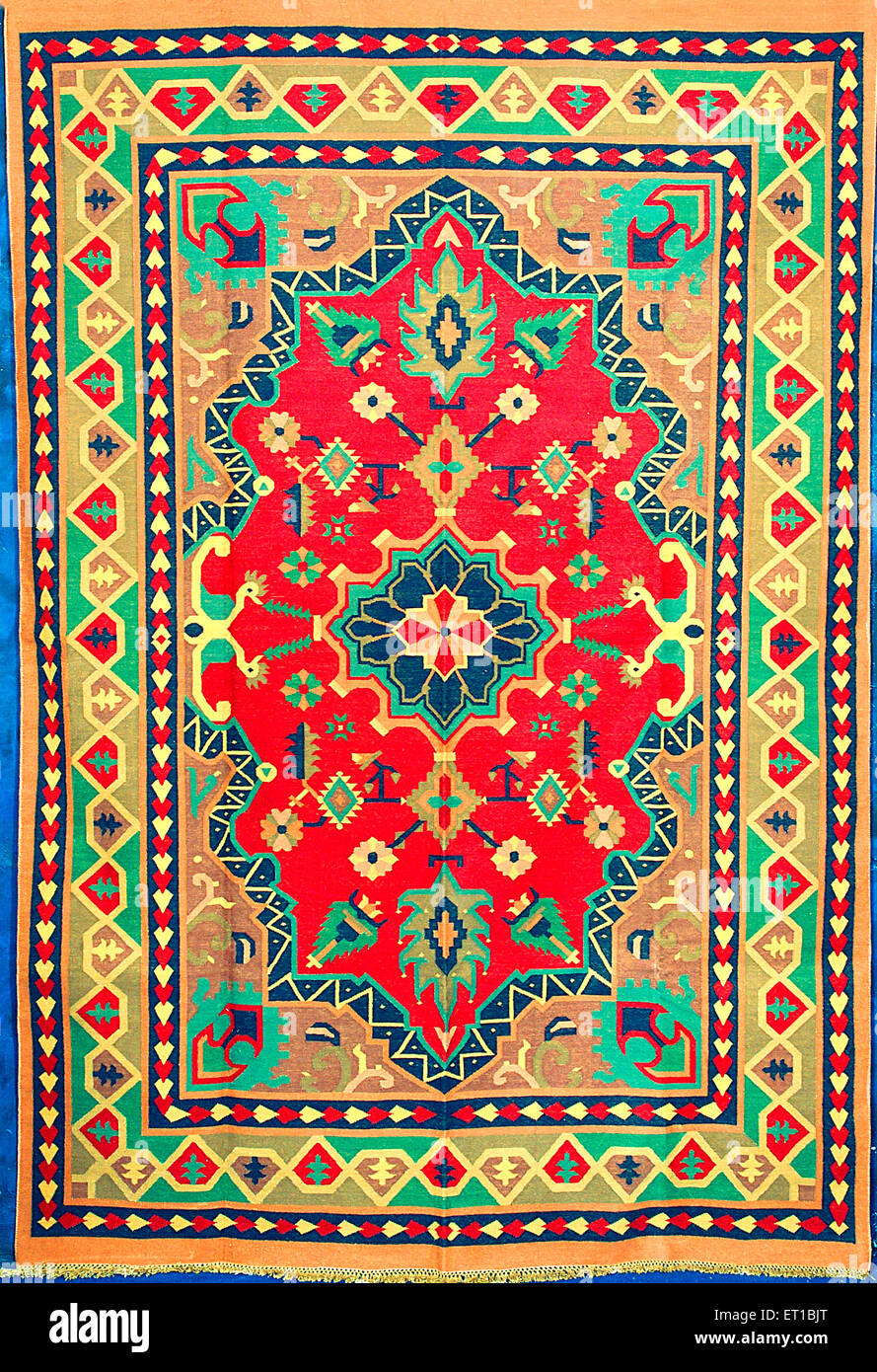 cotton carpet ; Jodhpur ; Rajasthan ; India Stock Photo Alamy