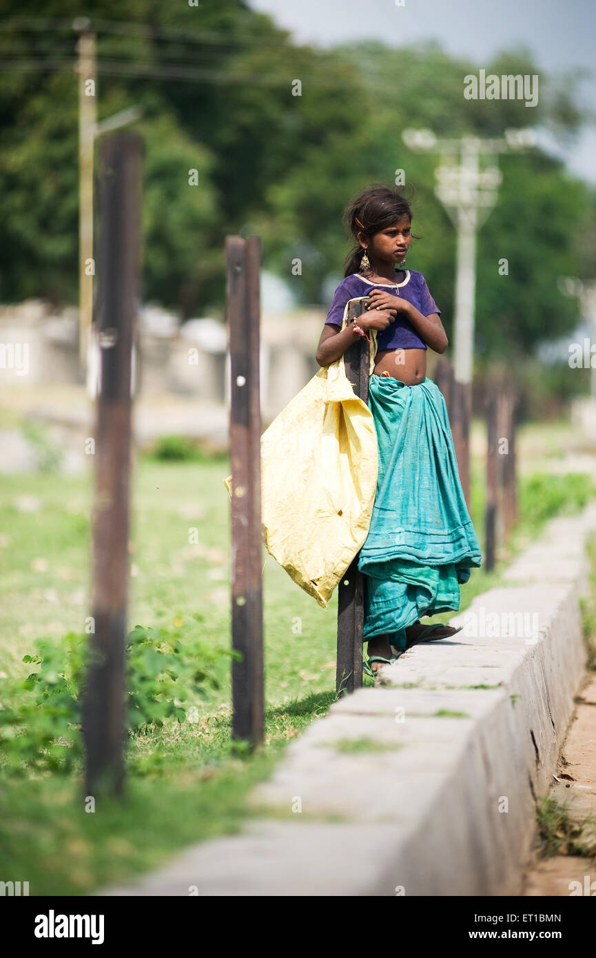 Rag picker girl ; Rajasthan ; India Stock Photo Alamy