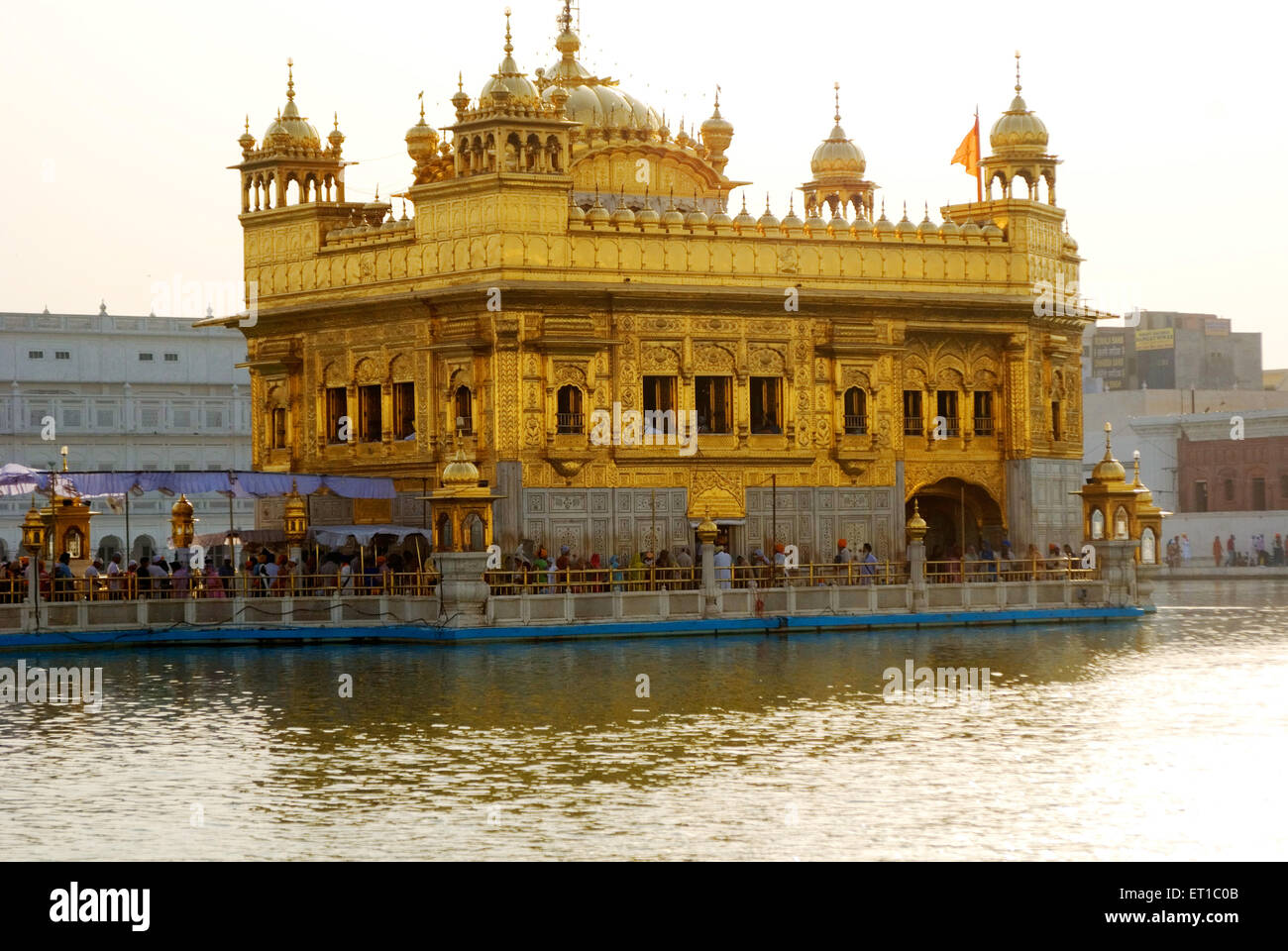 Golden temple sarovar Amritsar Punjab India Asia Stock Photo