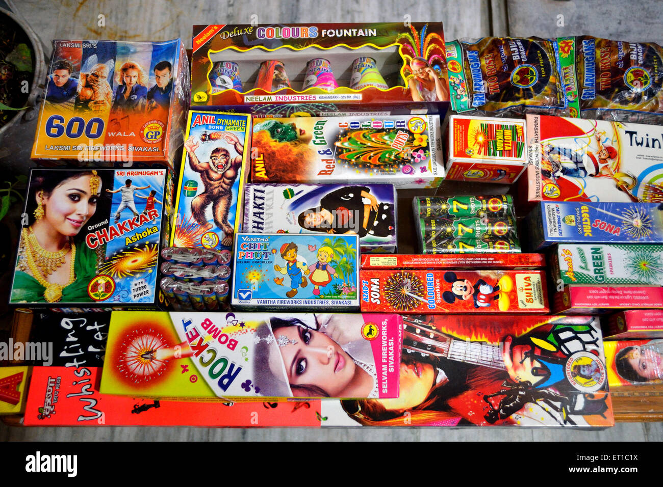 crackers, firecrackers, Diwali festival Jodhpur Rajasthan India Asia