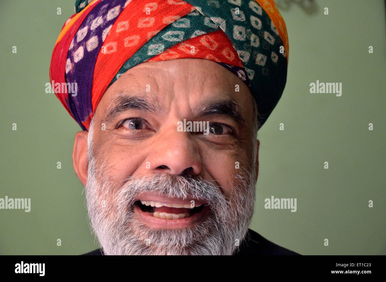 Indian Old Man MR#704 Jodhpur Rajasthan India Asia Stock Photo