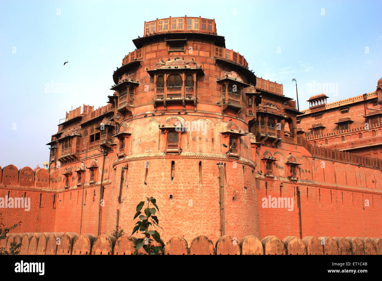Junagarh fort ; Bikaner ; Rajasthan ; India Stock Photo