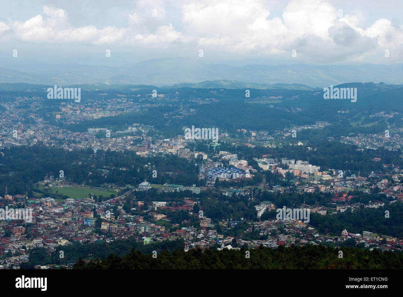 View of Shillong city ; Shillong ; Meghalaya ; India Stock Photo
