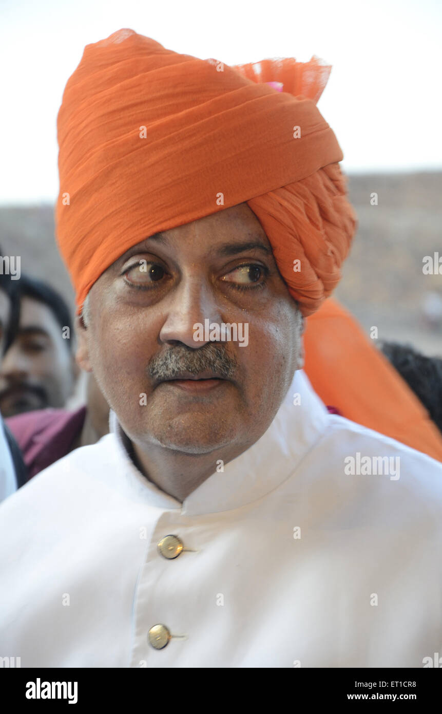 maharaja Gaj Singh Ji at Jodhpur India NO MR Stock Photo