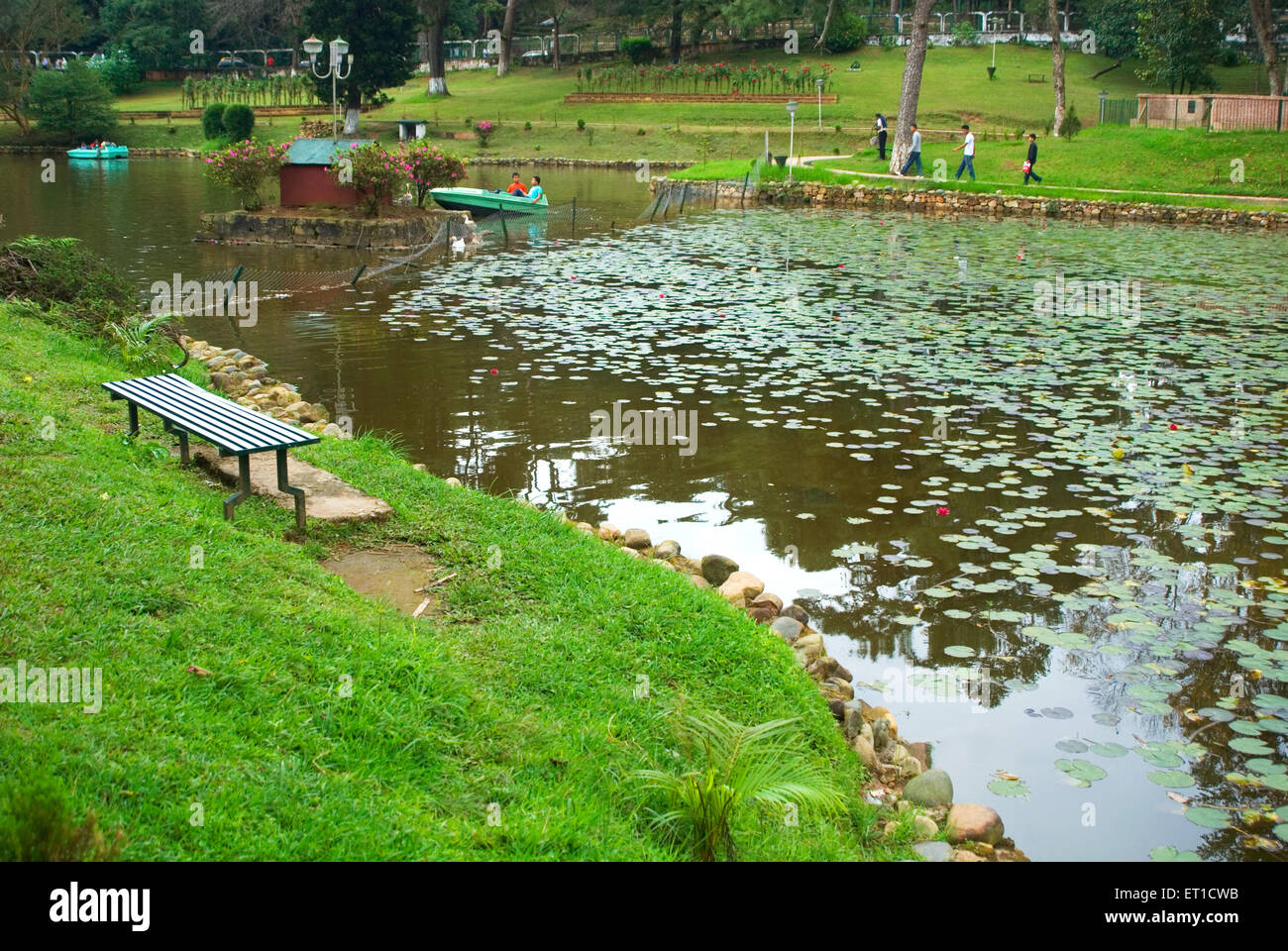 Wards Lake ;  Shillong ; Meghalaya ; India Stock Photo