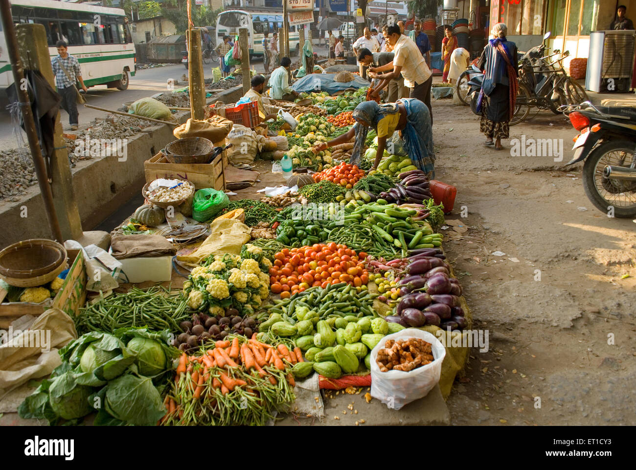 Vegetable shops ; Guwhati ; Guwahati ; Assam ; India Stock Photo Alamy