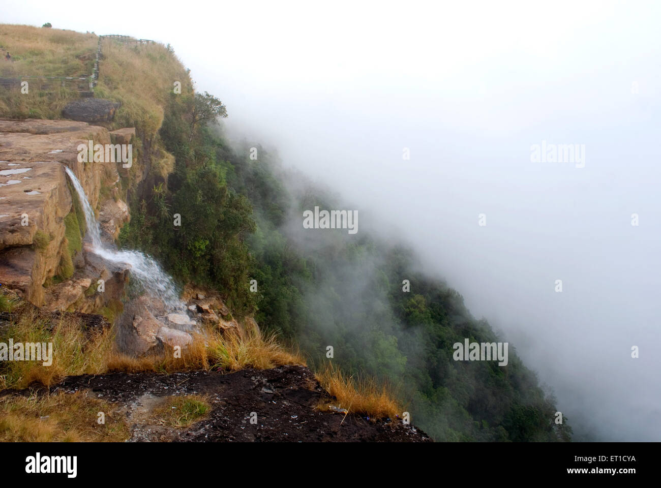 Mawsmai fall ; Cherrapunji ; Meghalaya ; India Stock Photo
