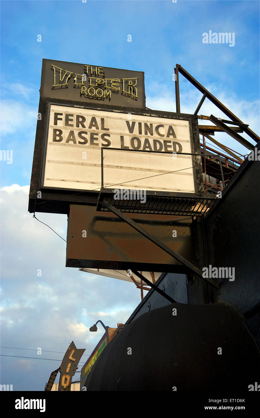 The Viper Room on the Sunset Strip in Los Angeles, CA Stock Photo Alamy