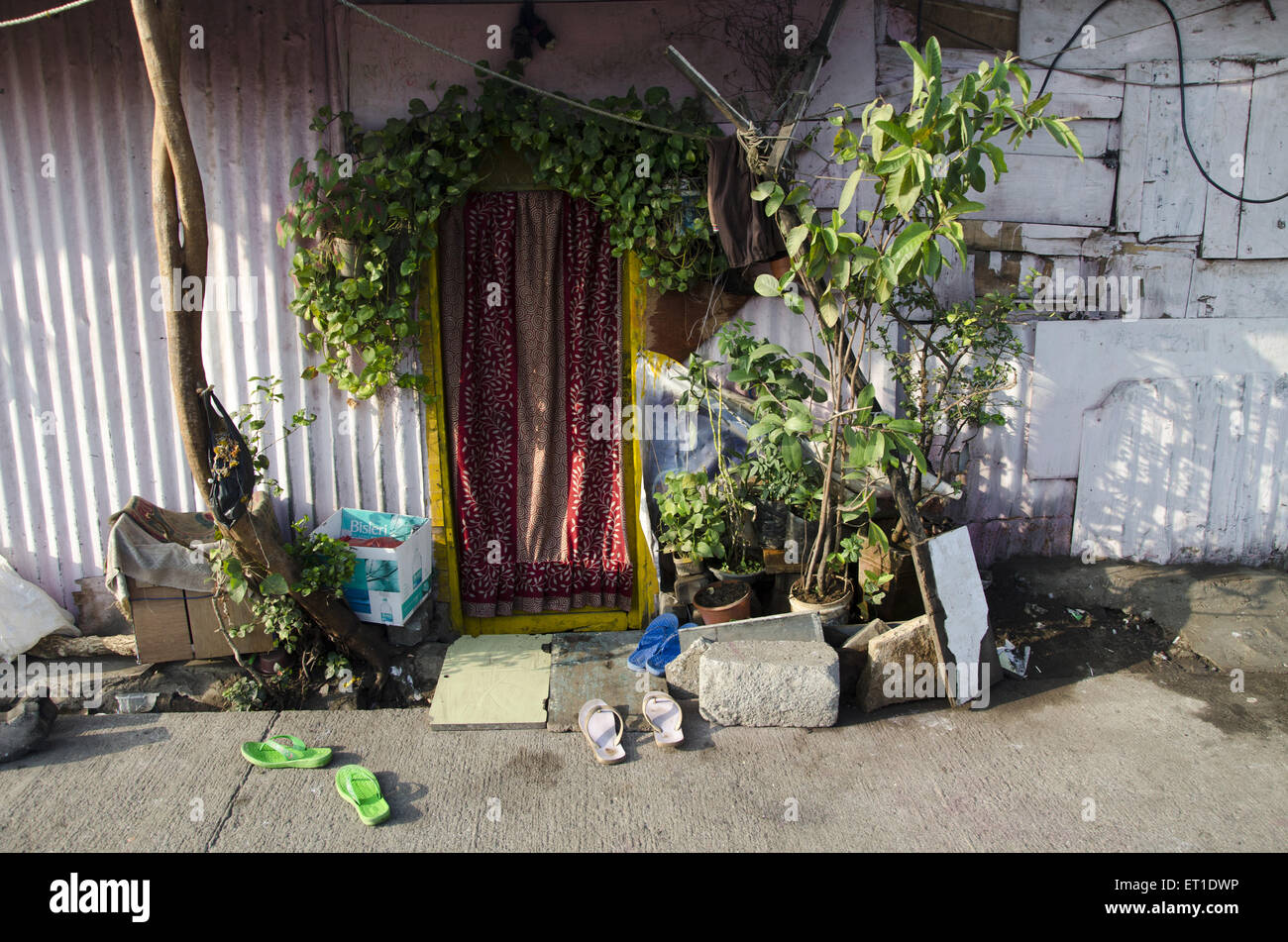 small house in Budh Vihar kalina at Mumbai Maharashtra India Stock Photo