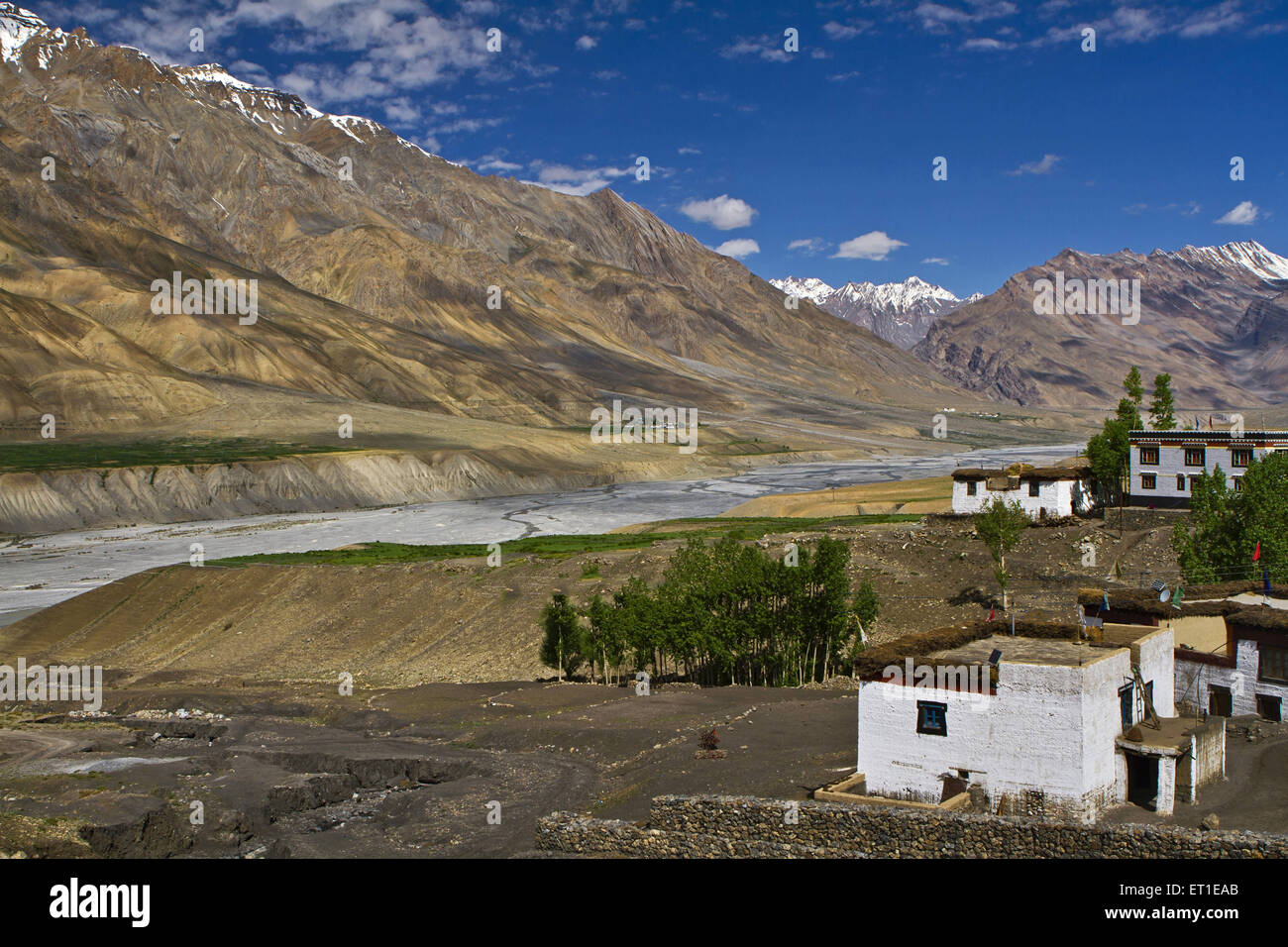 Spiti Valley at Himachal Pradesh India Stock Photo