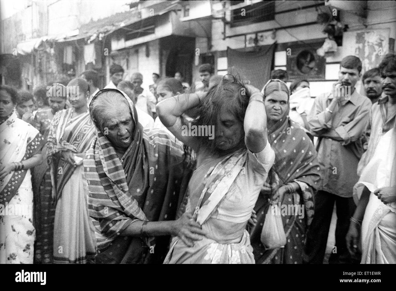 Devdasi celebrating Yellamma festival at Kamathipura ; Bombay Mumbai ...