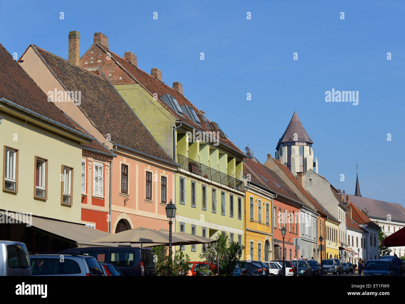 street scene in old Buda Budapest Hungary Stock Photo - Alamy