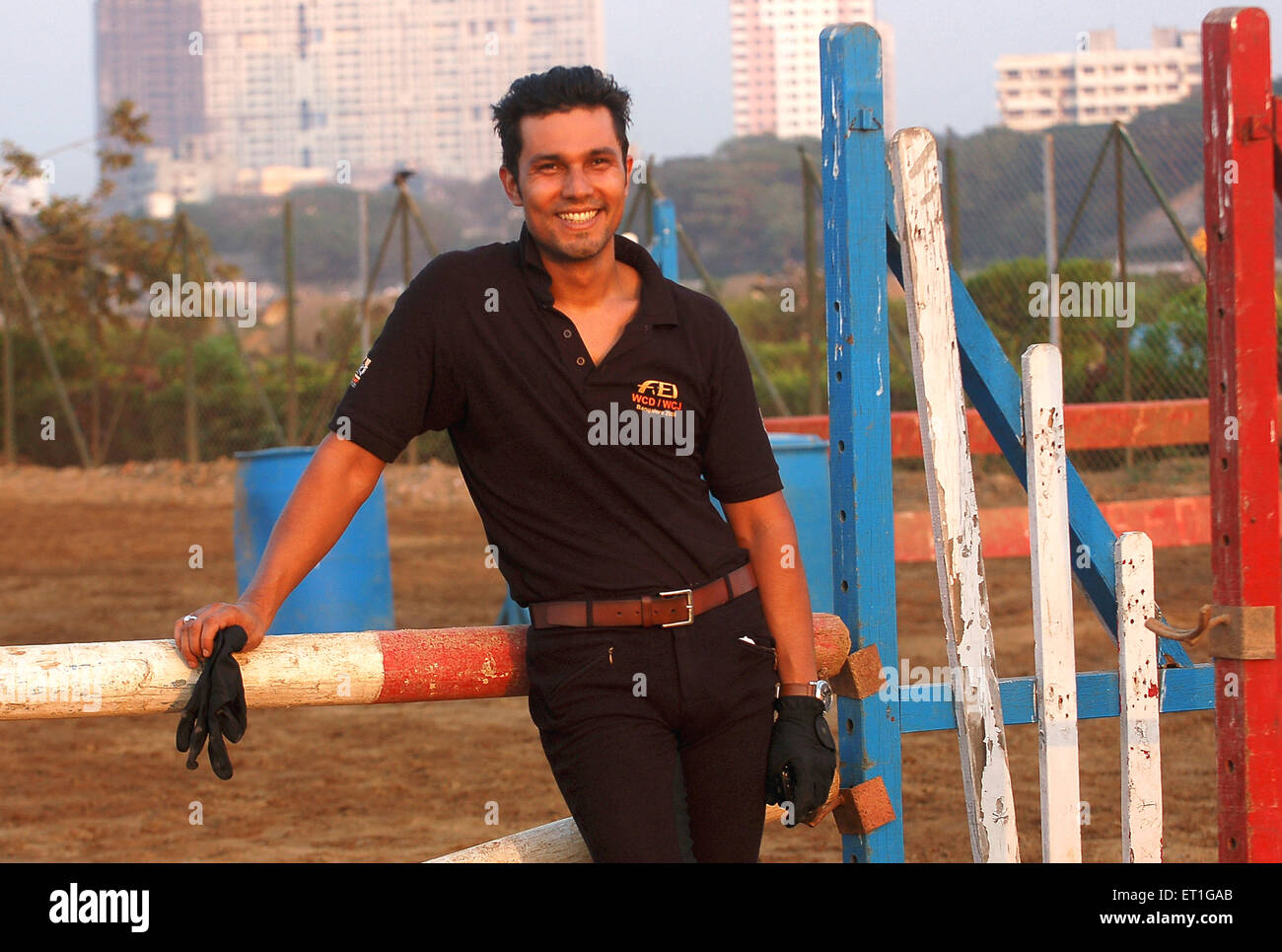 Randeep Hooda, Indian actor, Indian equestrian, India, Asia Stock Photo